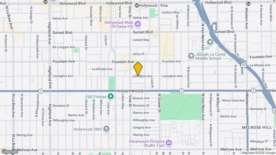 2018 Fourplex in Prime Hollywood Map and Location Details