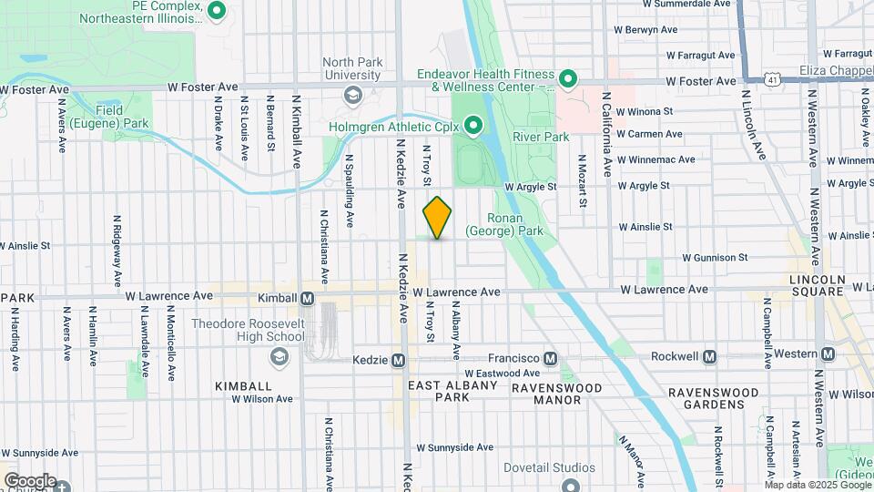 4851 N Troy St Map and Location Details