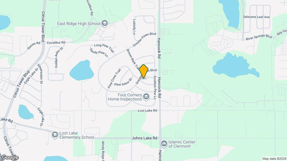 14809 Pine Cone Trail Map and Location Details