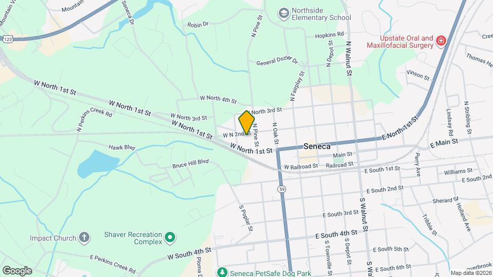 309 W N 2nd St Map and Location Details