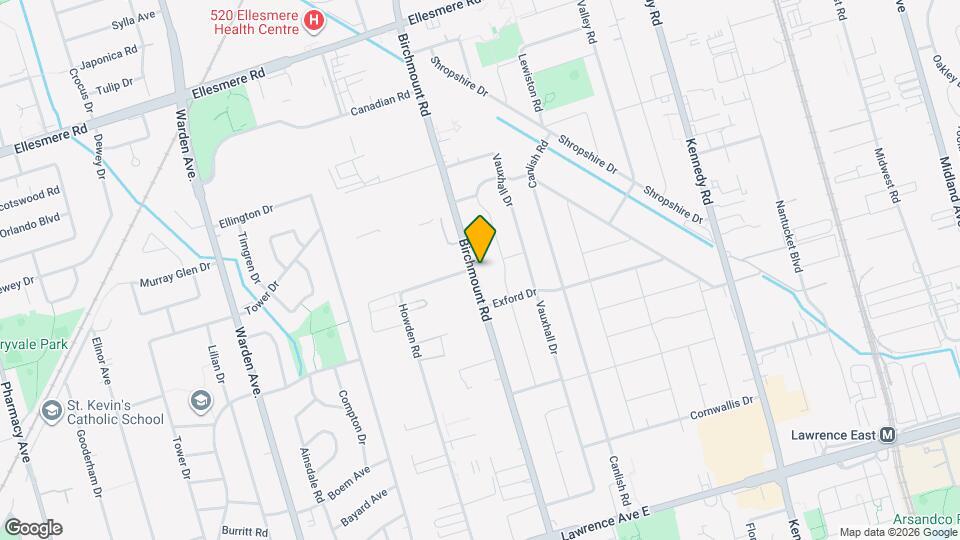 1465B Birchmount Rd Map and Location Details