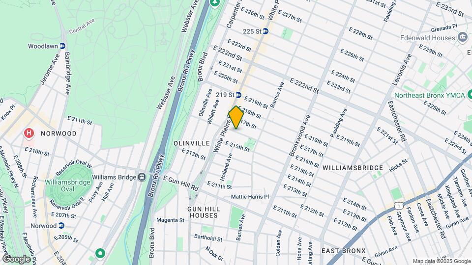 722 E 216th St Mapa y Detalles de la Ubicación