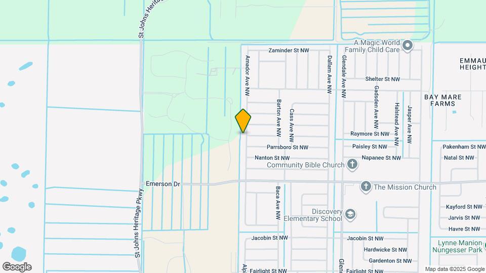 1480 Amador Ave NW Map and Location Details