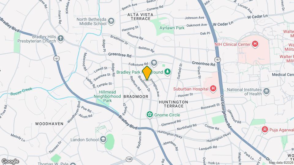 8703 Bradmoor Dr Map and Location Details