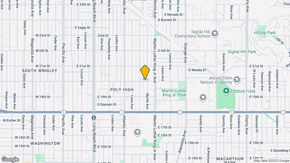 832 E 20th St Map and Location Details