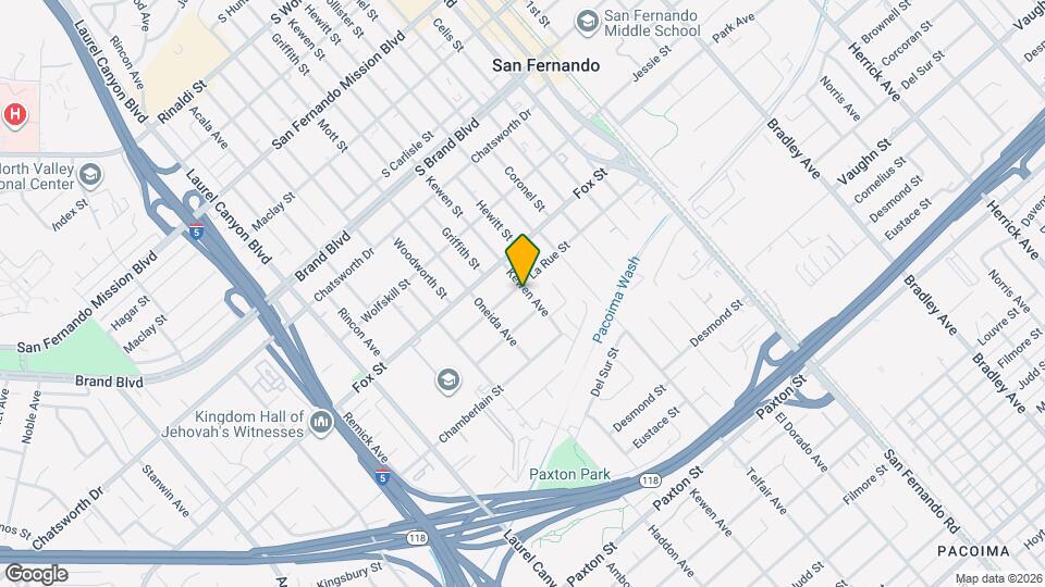 11251 Kewen Ave Map and Location Details