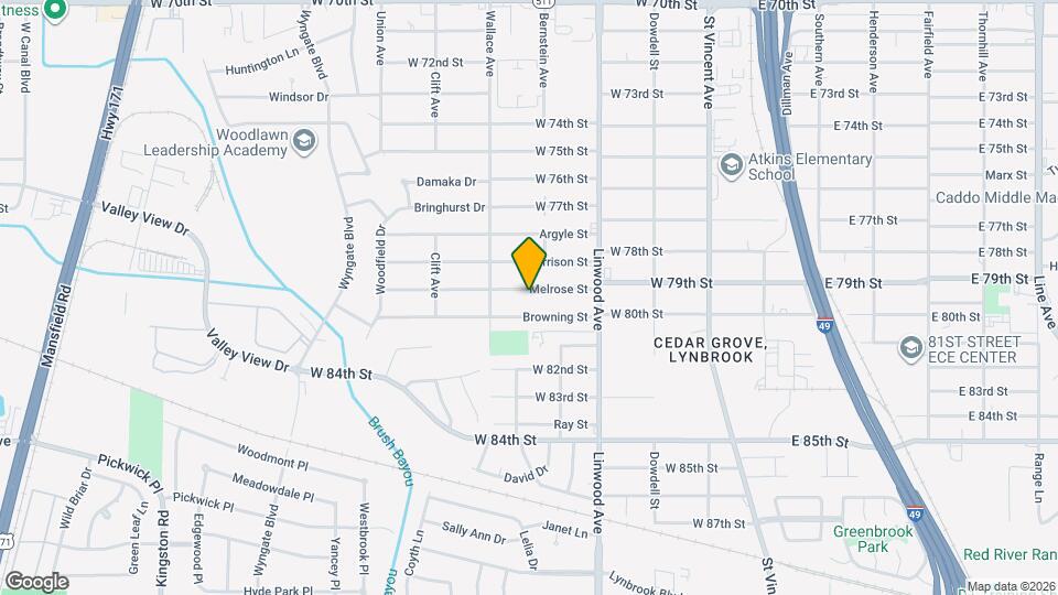 515 Melrose St Map and Location Details