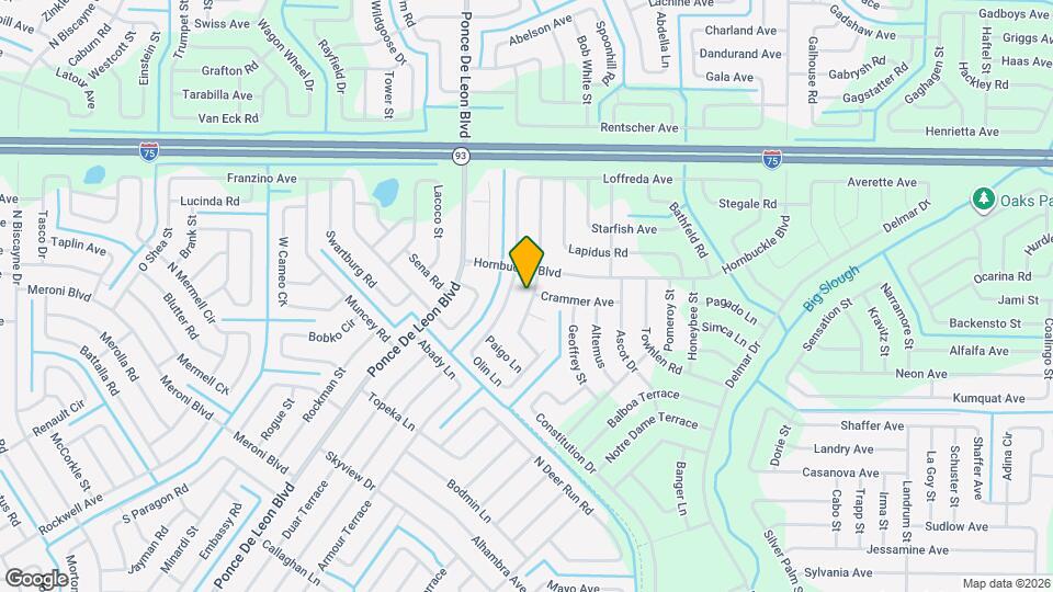 4185 Amari Rd Map and Location Details