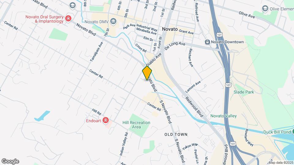 1587 S Novato Blvd Map and Location Details