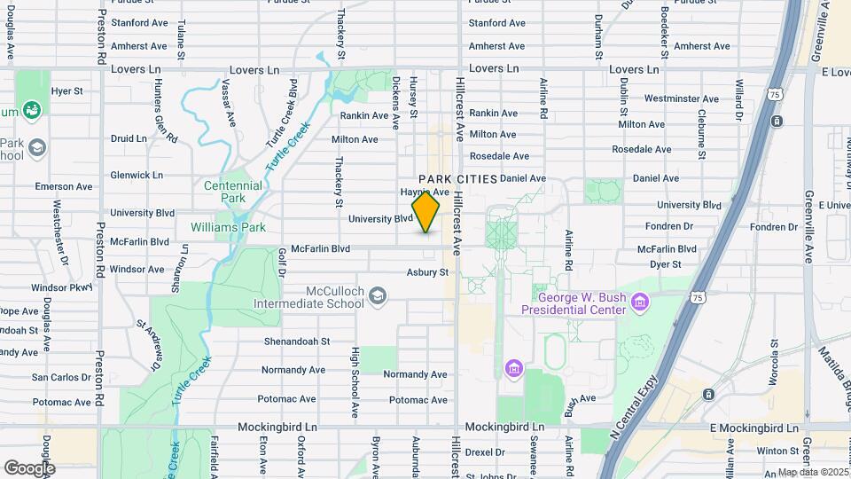 3420 McFarlin Blvd Mapa y Detalles de la Ubicación