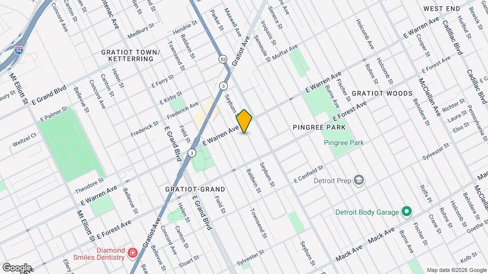 4811 Seyburn St, Unit Upper Map and Location Details