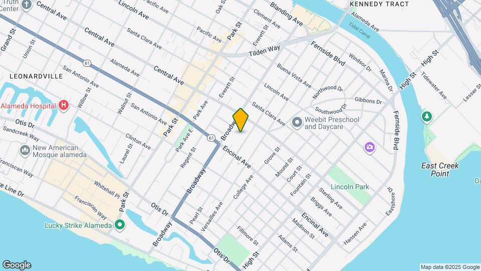 1337 Pearl St Map and Location Details