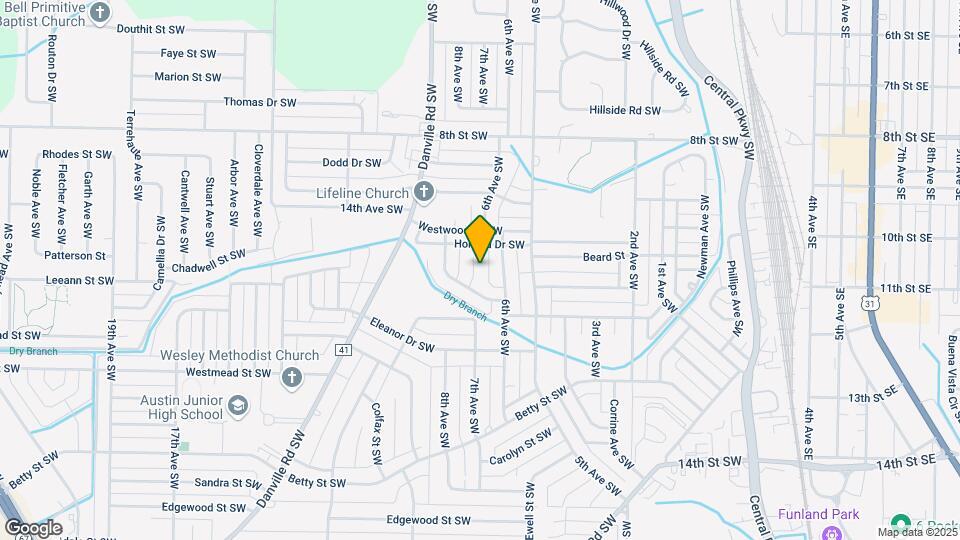 614 Holland Ct SW Map and Location Details