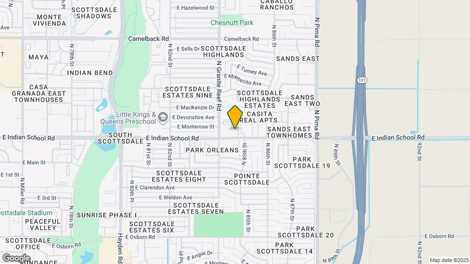 Luxe Scottsdale Map and Location Details