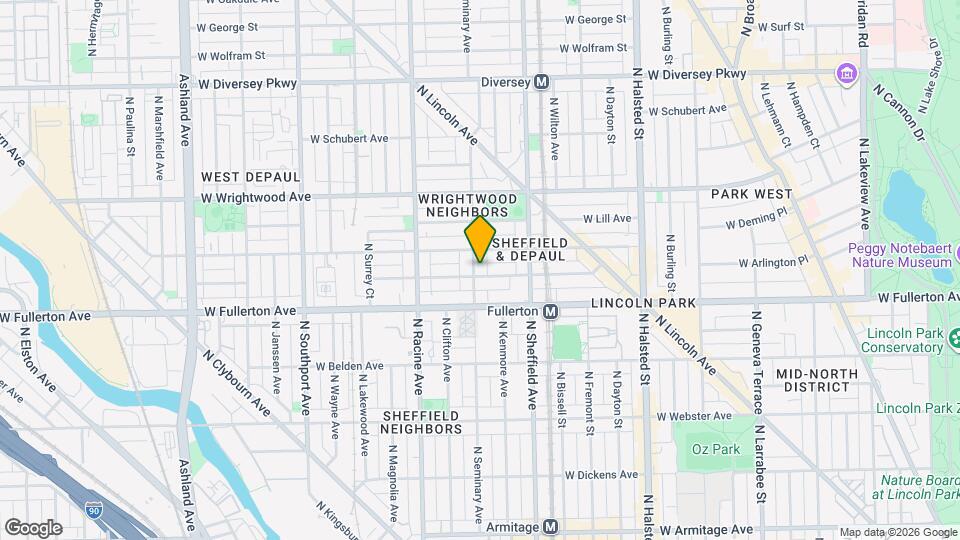 2439 N Seminary Ave Mapa y Detalles de la Ubicación