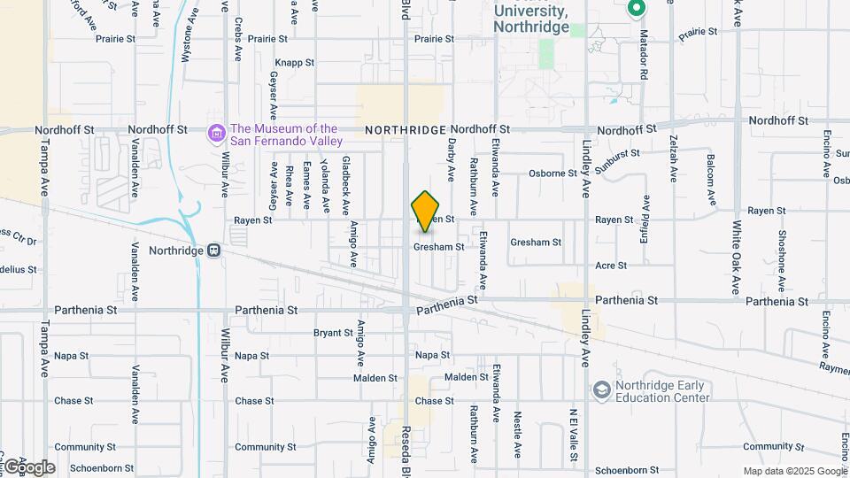 8809 Canby Ave Mapa y Detalles de la Ubicación