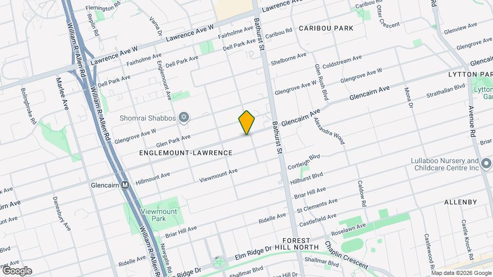 547 Glencairn Ave Map and Location Details