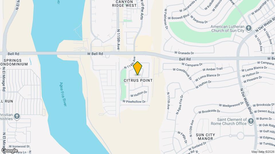 16723 N 113th Ln Map and Location Details