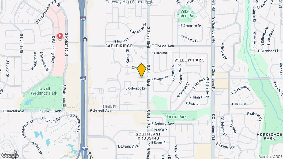 14409 E Montana Cir Map and Location Details