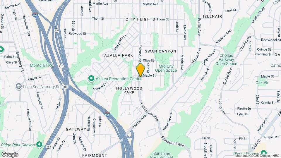 2577 Fairmount Ave Map and Location Details