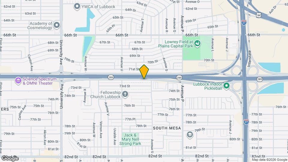 1921 S Loop 289 Map and Location Details