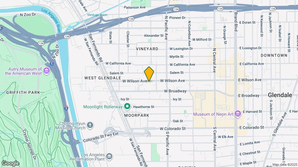 604 W Wilson Ave Map and Location Details