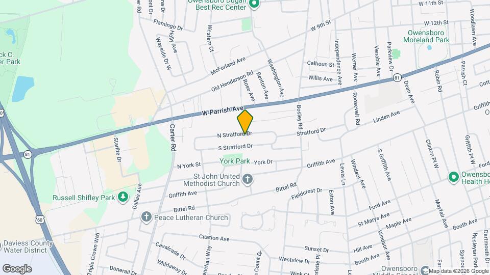 2170 N Stratford Dr Mapa y Detalles de la Ubicación