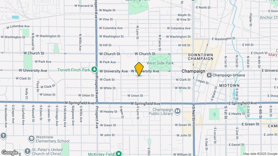 512 W Clark St Map and Location Details