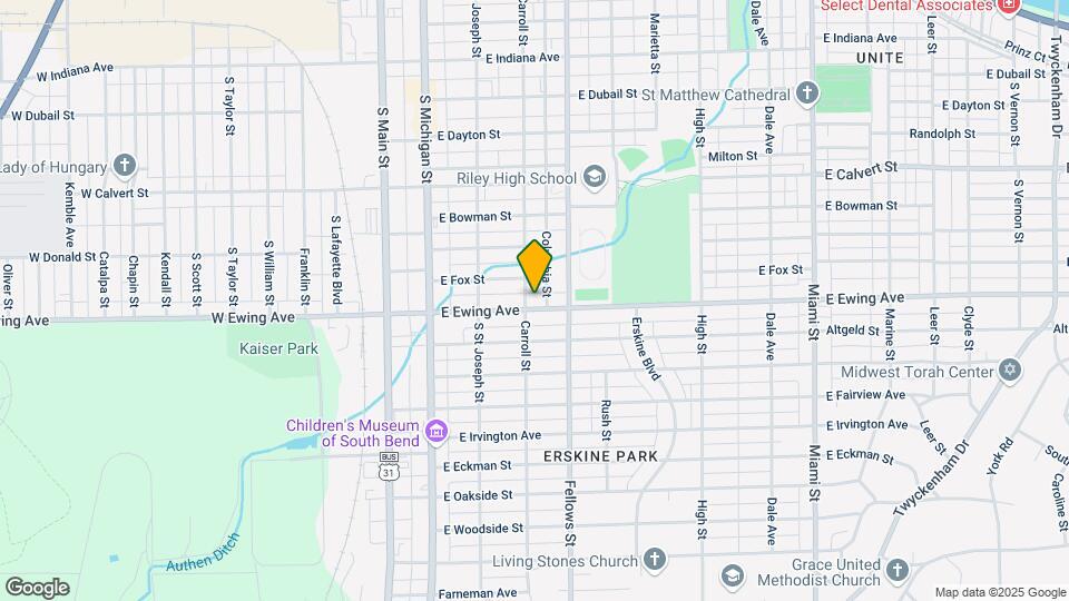 313 E Ewing Ave Mapa y Detalles de la Ubicación