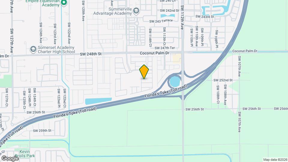 11461 SW 252nd Ter Mapa y Detalles de la Ubicación