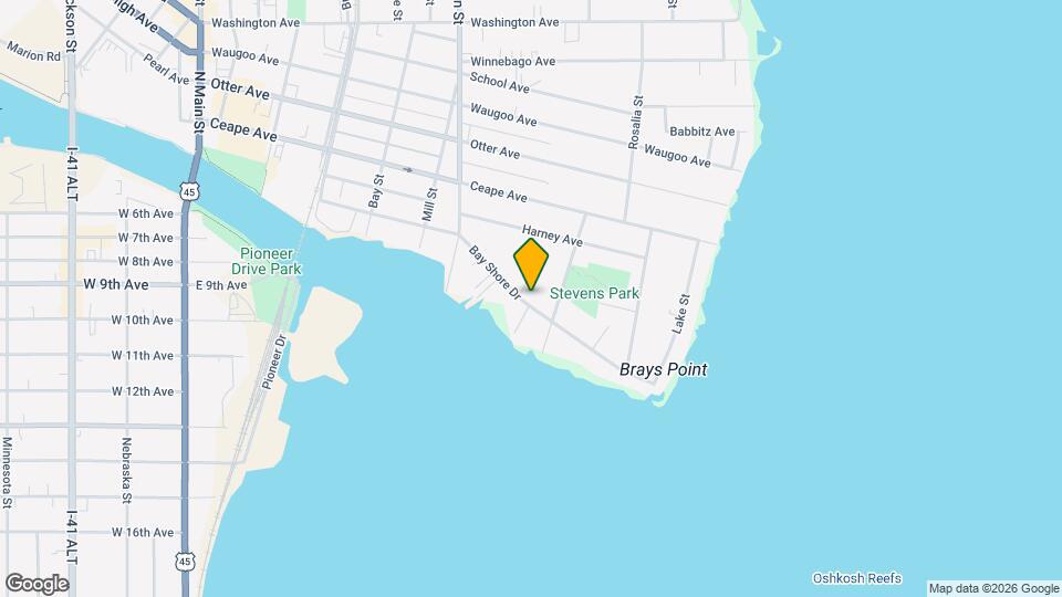 1104 Bay Shore Dr Map and Location Details