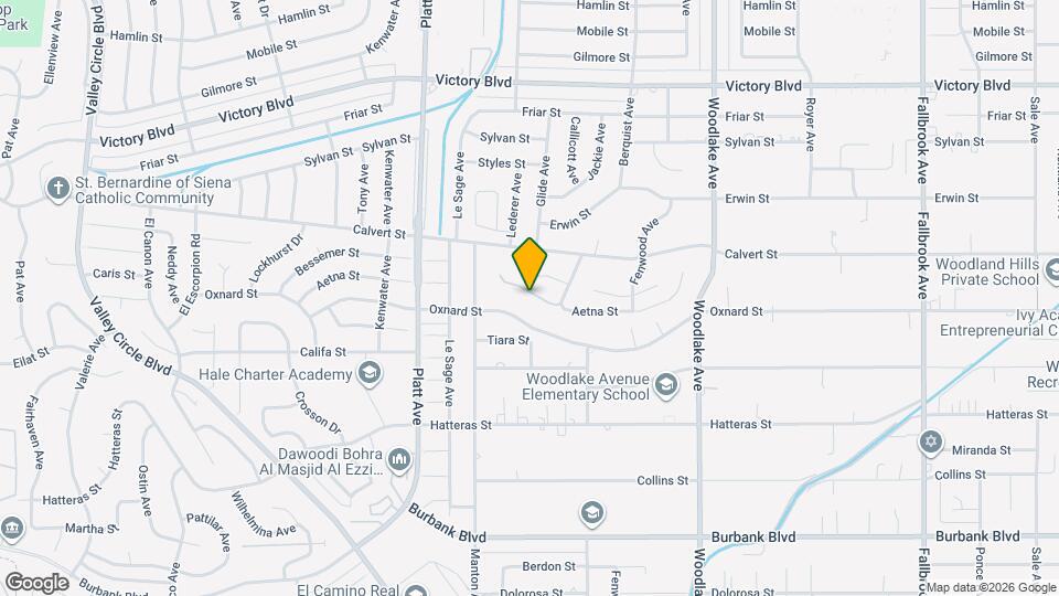 23500 Aetna St Map and Location Details