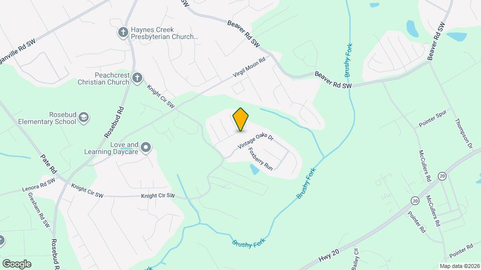 1562 Ewing Farm Dr Mapa y Detalles de la Ubicación