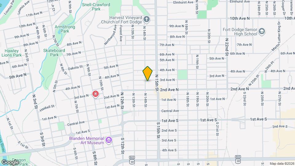 223 N 14th St Map and Location Details