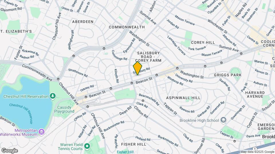 1756 Beacon St, Unit 1 Map and Location Details