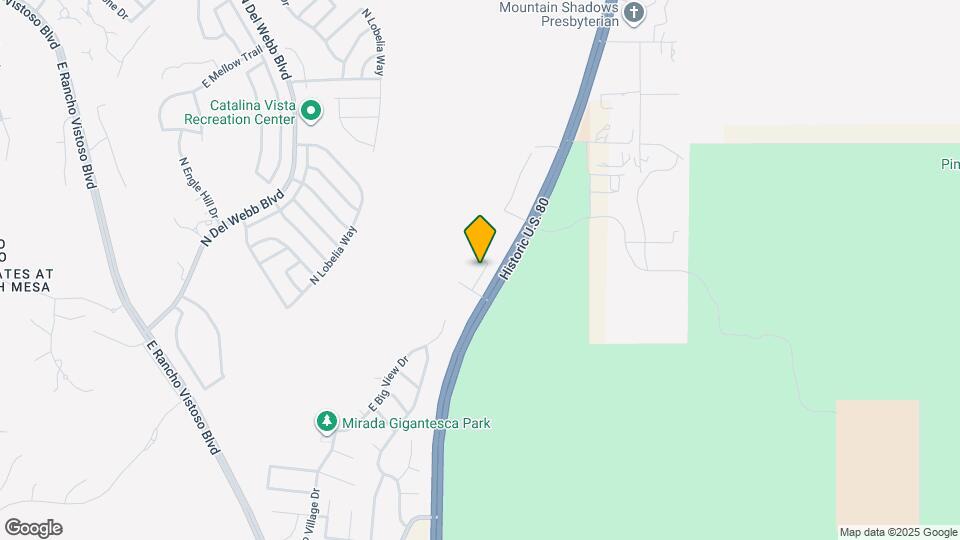 13743 N High Mountain View Pl Map and Location Details