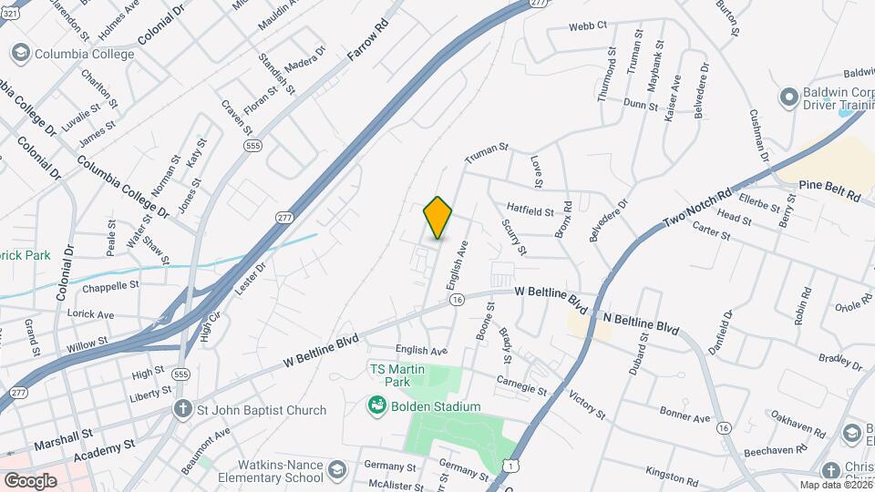 3001 Truman St Map and Location Details