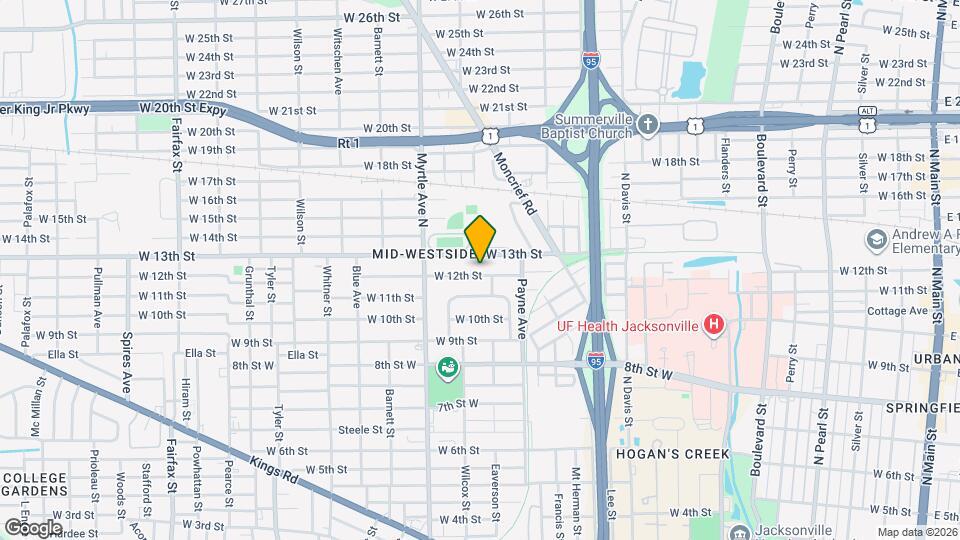 1171 W 12th St Map and Location Details