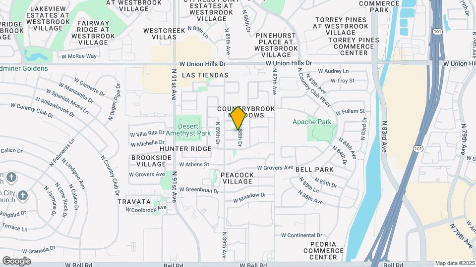 8835 W Michelle Dr Map and Location Details