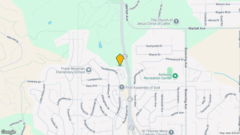 2550 Candlecrest Cir Map and Location Details