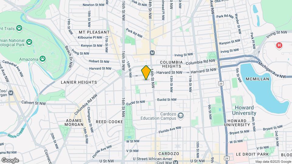 1415 Girard St NW Mapa y Detalles de la Ubicación
