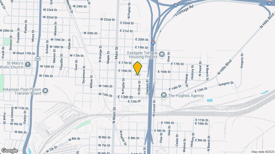 1503 N Olive St Map and Location Details