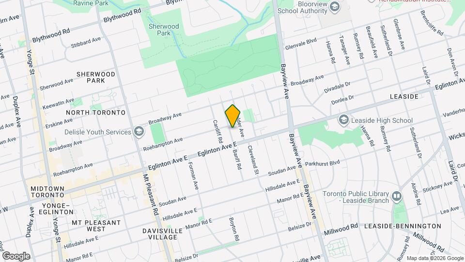 127 Banff Rd Map and Location Details