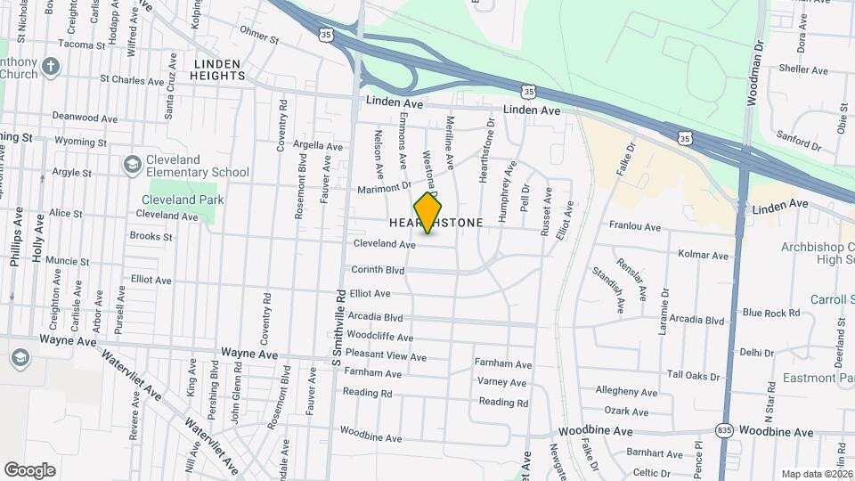 4223 Cleveland Ave Map and Location Details