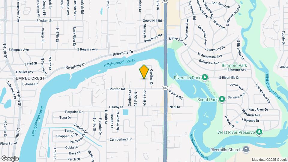8008 Pine Hill Dr Map and Location Details