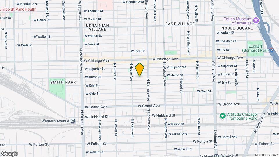 2033 W Huron St, Unit 1 Map and Location Details