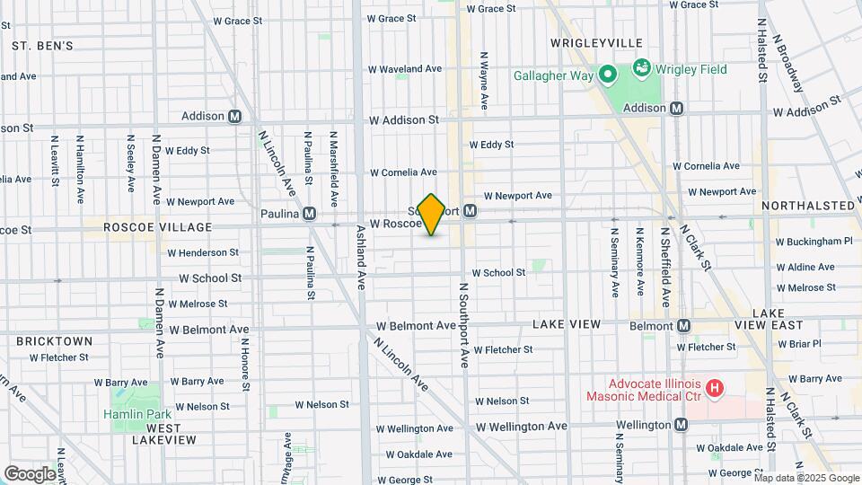 1436 W Henderson St Map and Location Details