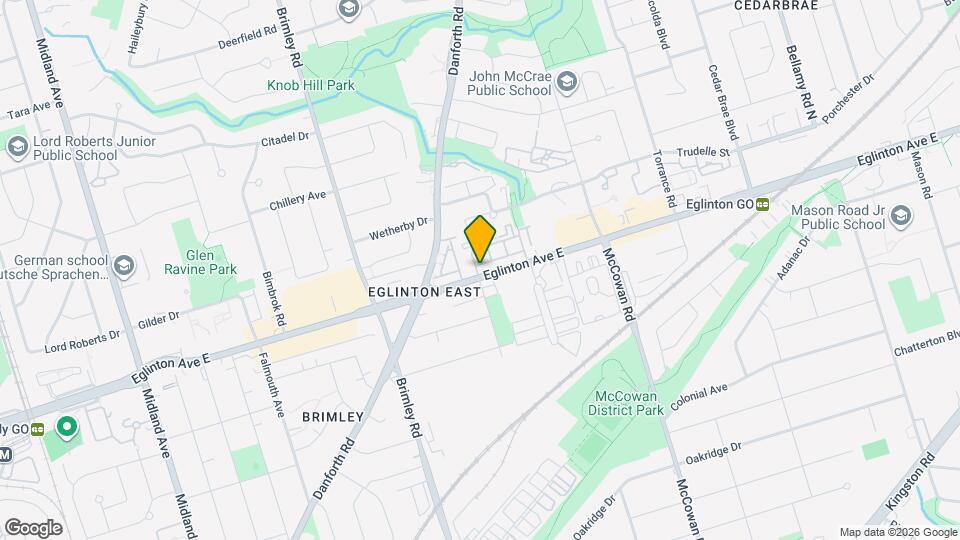 2788 Eglinton Ave E Map and Location Details