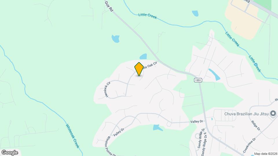 1901 Red Oak Ln Map and Location Details