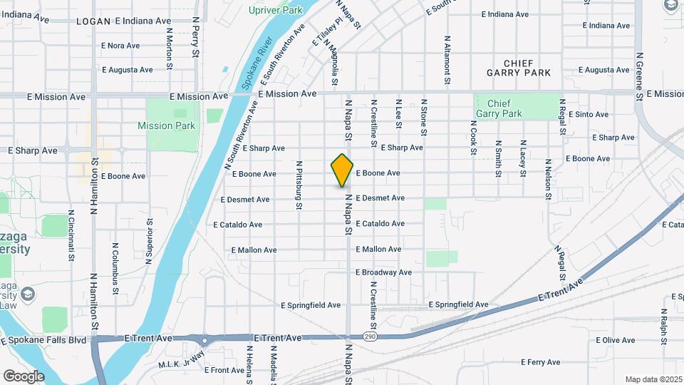 1927 E Desmet Ave, Unit 1 Map and Location Details